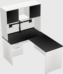 L-shaped office desk