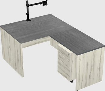 L-shaped office desk