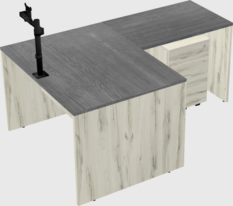 L-shaped office desk