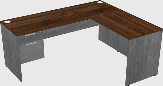L-shaped office desk