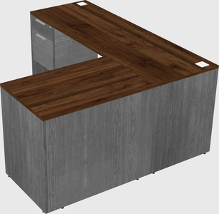 L-shaped office desk