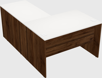 L-shaped office desk