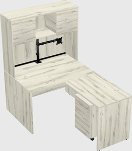L-shaped office desk