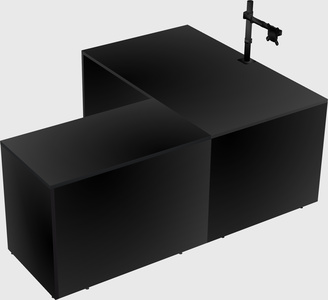 L-shaped office desk