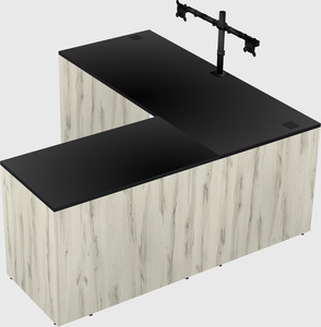 L-shaped office desk