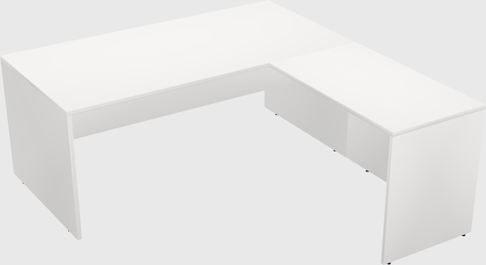 L-shaped office desk