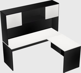L-shaped office desk