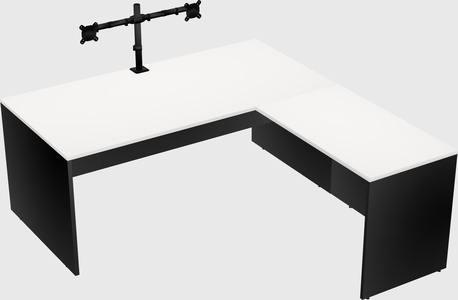 L-shaped office desk