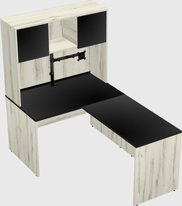 L-shaped office desk