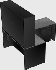 L-shaped office desk