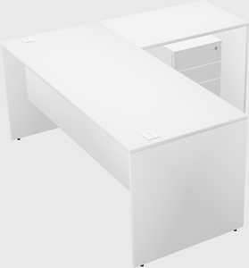 L-shaped office desk