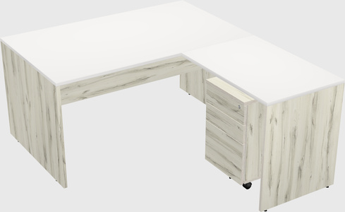 L-shaped office desk