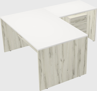 L-shaped office desk