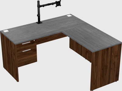 L-shaped office desk