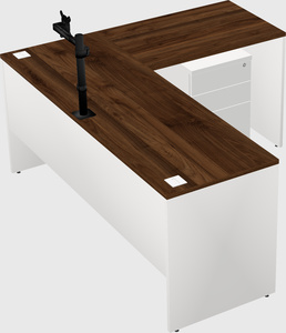 L-shaped office desk