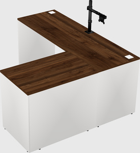 L-shaped office desk
