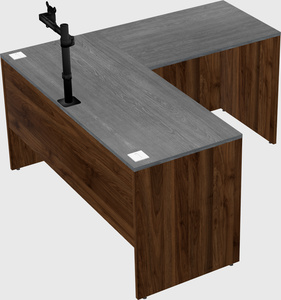 L-shaped office desk