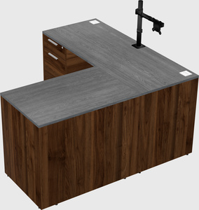 L-shaped office desk