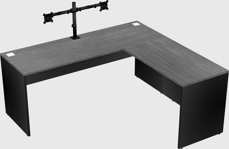 L-shaped office desk