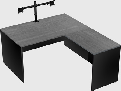 L-shaped office desk