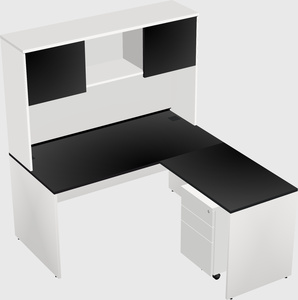 L-shaped office desk