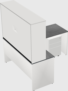 L-shaped office desk