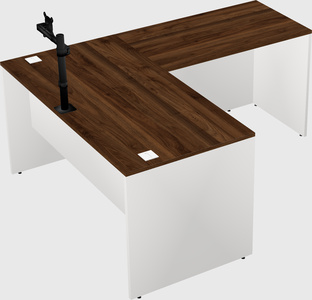 L-shaped office desk