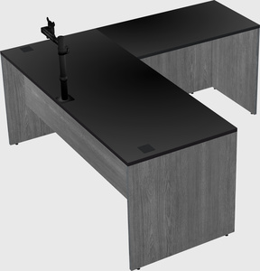 L-shaped office desk