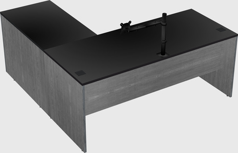 L-shaped office desk