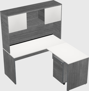 L-shaped office desk