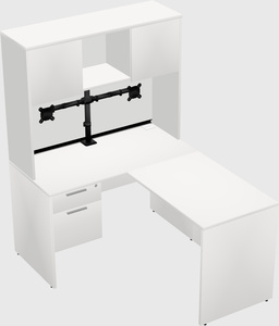 L-shaped office desk
