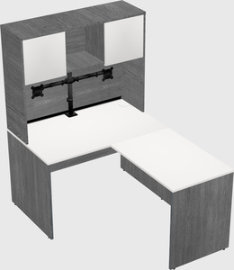 L-shaped office desk