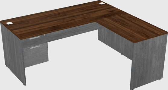 L-shaped office desk