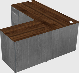 L-shaped office desk