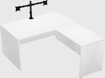 L-shaped office desk