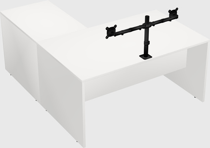 L-shaped office desk