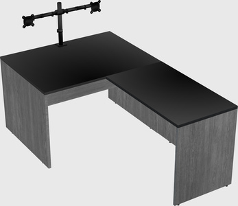 L-shaped office desk