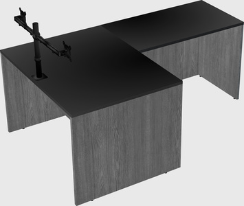 L-shaped office desk