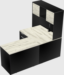 L-shaped office desk