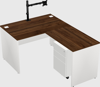 L-shaped office desk