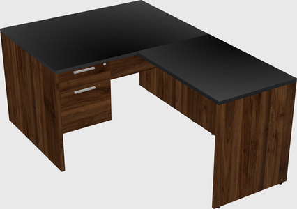 L-shaped office desk