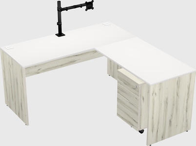 L-shaped office desk