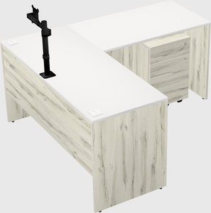 L-shaped office desk