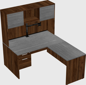 L-shaped office desk