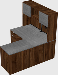 L-shaped office desk