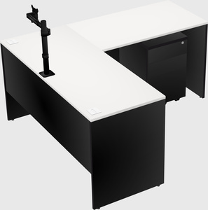 L-shaped office desk