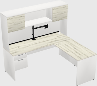 L-shaped office desk