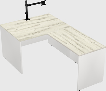 L-shaped office desk