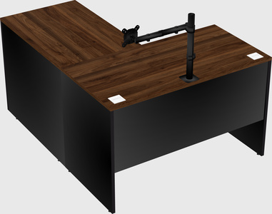 L-shaped office desk