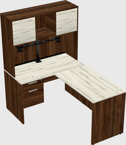 L-shaped office desk